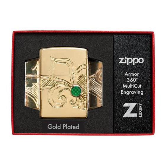 Zippo Lighter - Armor® Fleur-de-lis Design