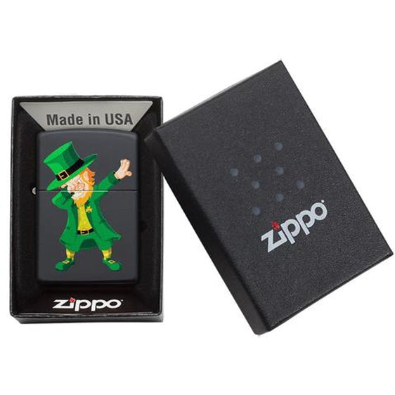 Zippo Lighter - Dabbing Leprechaun Design
