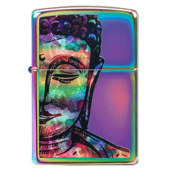 Zippo Lighter - Bright Buddha Design