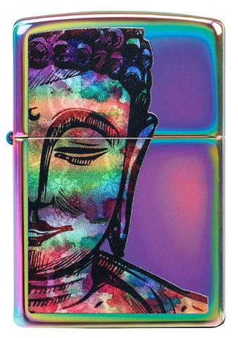 Zippo Lighter - Bright Buddha Design