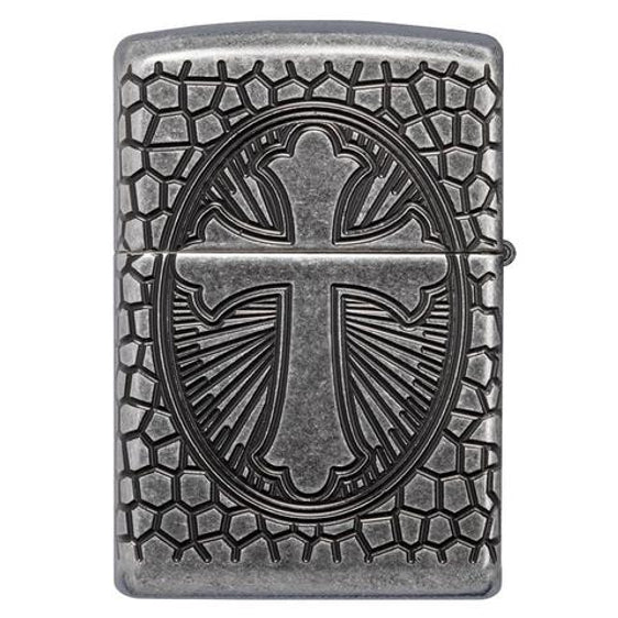 Zippo Lighter - Armor® St. Christopher Metal Design