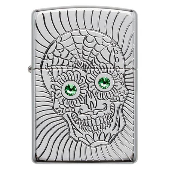 Zippo Lighter - Armor® Sugar Skull Design