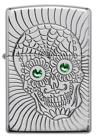 Zippo Lighter - Armor® Sugar Skull Design