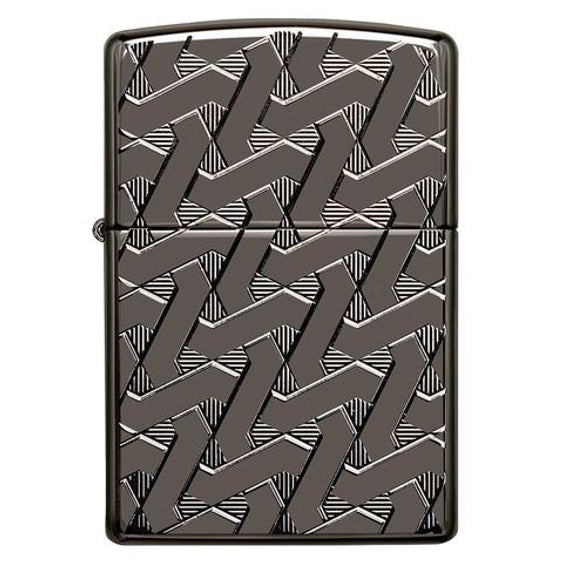 Zippo Lighter - Armor® Geometric Weave Design