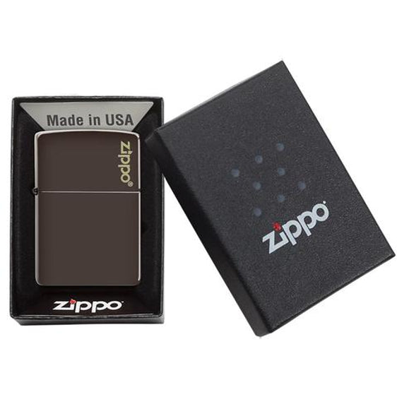 Zippo Lighter - Classic Brown Zippo Logo