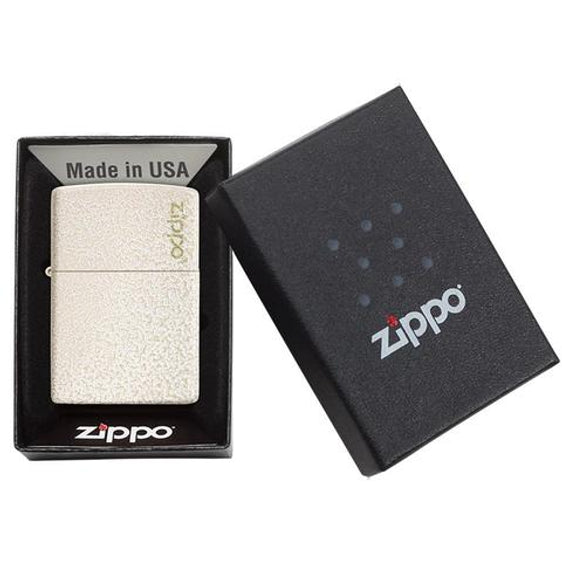 Zippo Lighter - Classic Mercury Glass Zippo Logo