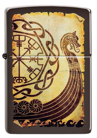 Zippo Lighter - Viking Warship Design
