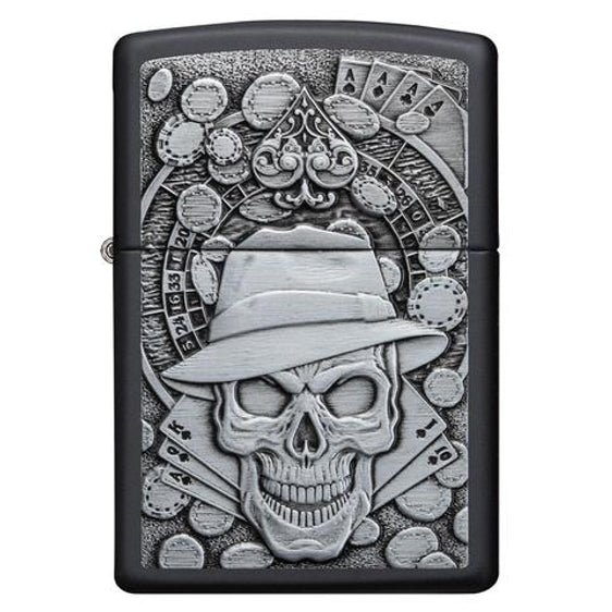 Zippo Lighter - Gambling Skull