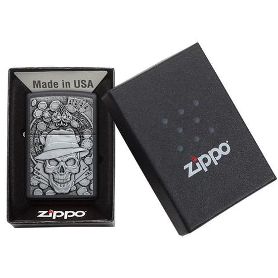 Zippo Lighter - Gambling Skull