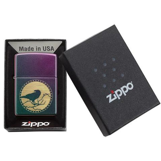 Zippo Lighter - Raven Design