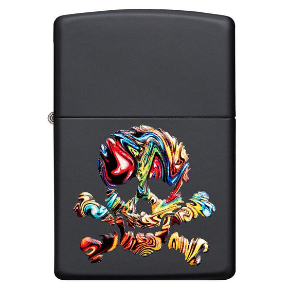 Zippo Lighter - Multi-color Skull