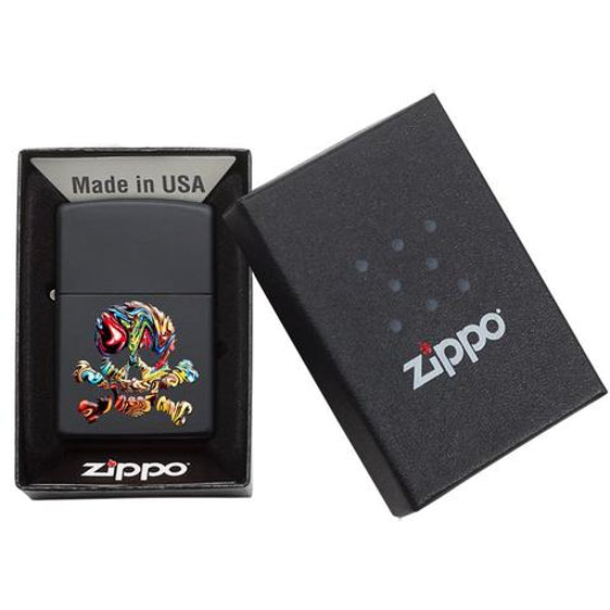 Zippo Lighter - Multi-color Skull