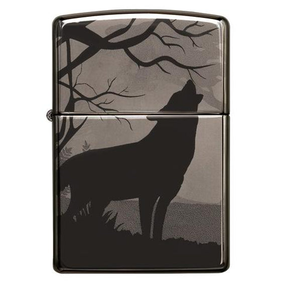 Zippo Lighter - Lone Wolf Design