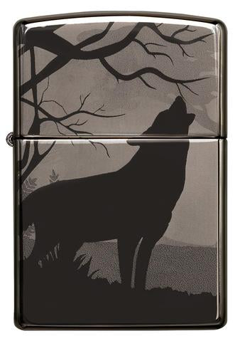 Zippo Lighter - Lone Wolf Design