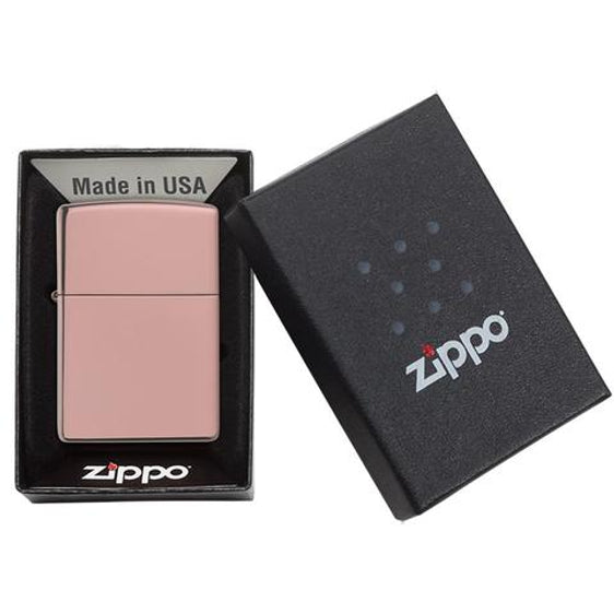 Zippo Lighter - Classic High Polish Rose Gold - Lighter USA