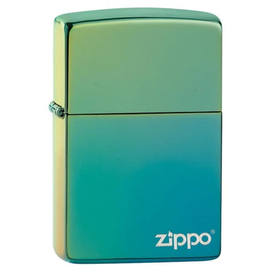 Zippo Lighter - Classic High Polish Teal w/ Zippo Logo