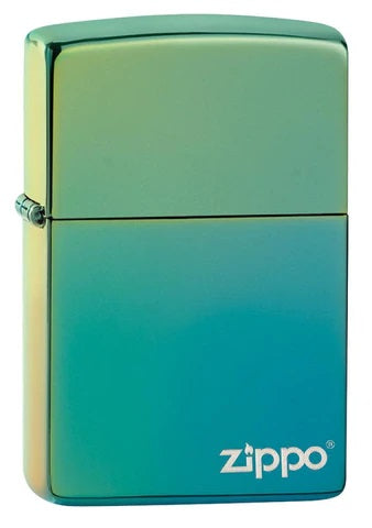 Zippo Lighter - Classic High Polish Teal w/ Zippo Logo