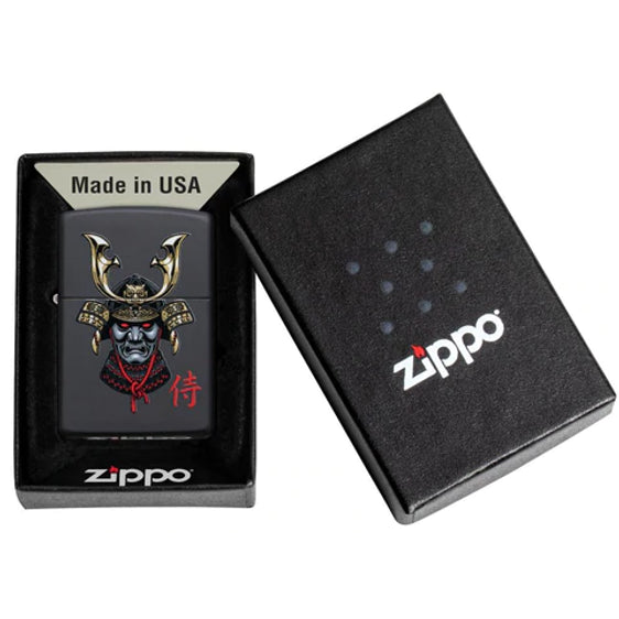 Zippo Lighter - Samurai In Helmet