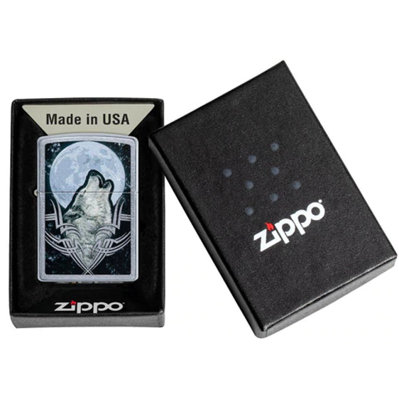 Zippo Lighter - Howling Wolf
