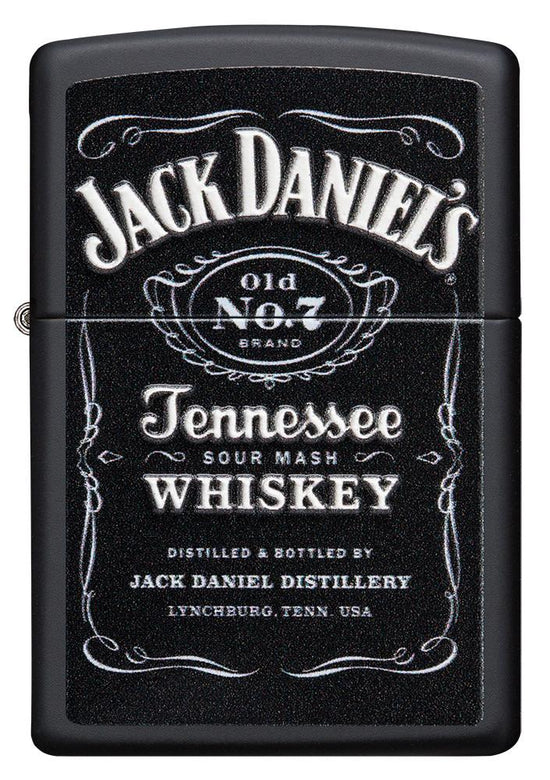 Zippo Lighter - Jack Daniel's Tennessee Whiskey on Black Matte