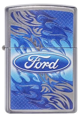 Zippo Lighter - Ford Blue Flames