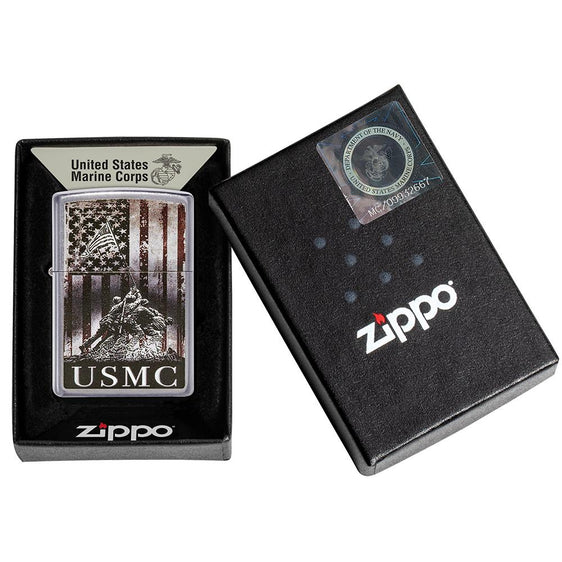 Zippo Lighter - U.S. Marines Raising Flag