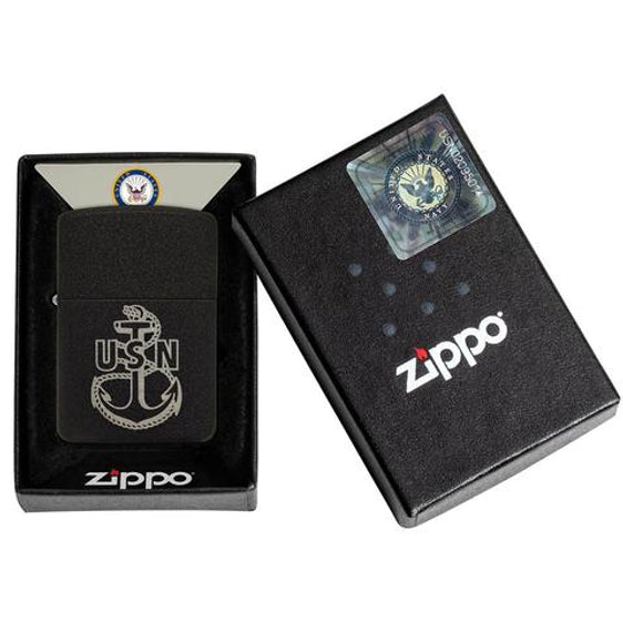 Zippo Lighter - U.S. Navy Anchor Logo