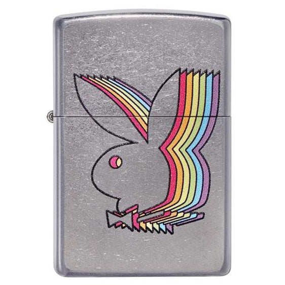 Zippo Lighter - Outlined Playboy Bunny Logo
