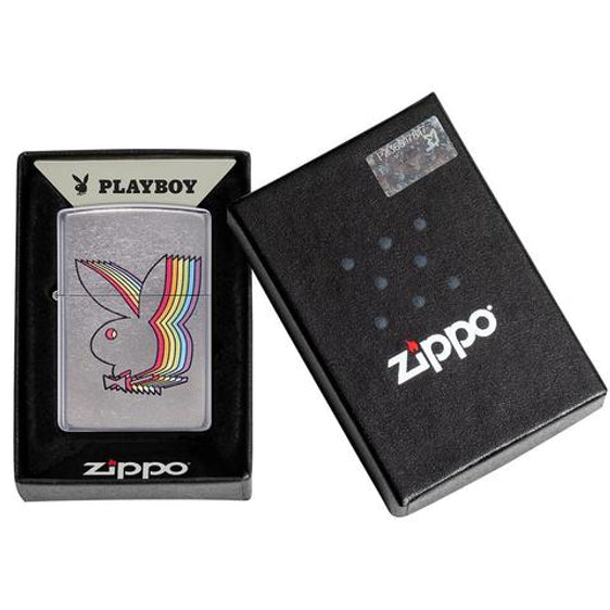 Zippo Lighter - Outlined Playboy Bunny Logo