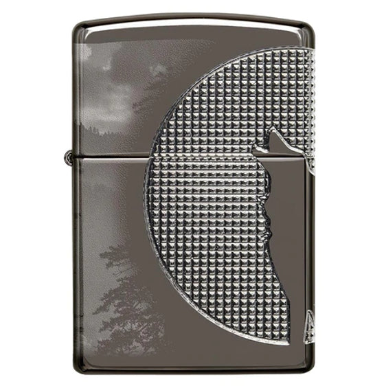 Zippo Lighter - Armor Wolf Design