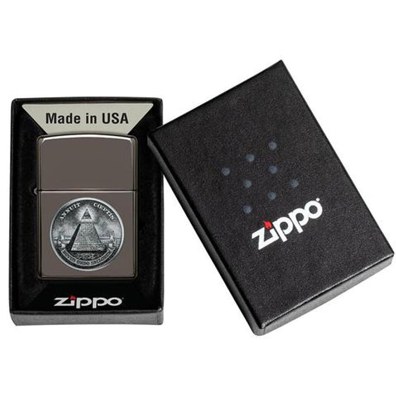 Zippo Lighter - Dollar Design