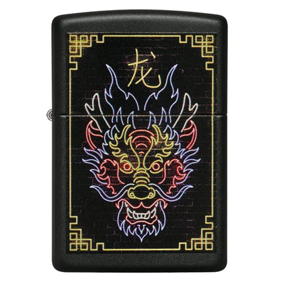 Zippo Lighter - Neon Dragon