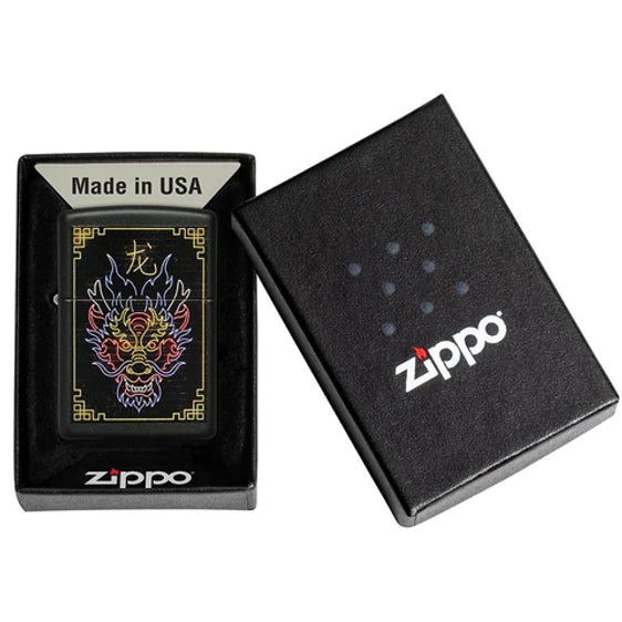 Zippo Lighter - Neon Dragon