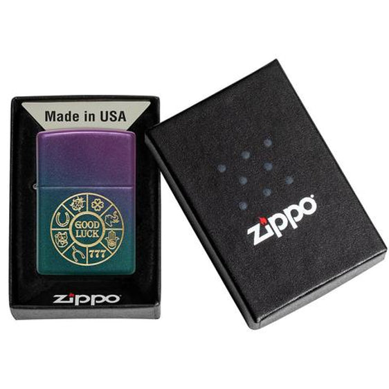 Zippo Lighter - Lucky Symbols Design