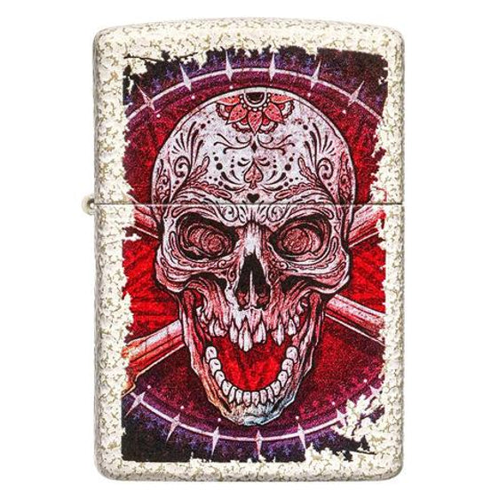 Zippo Lighter - Mercury Glass Skull Design