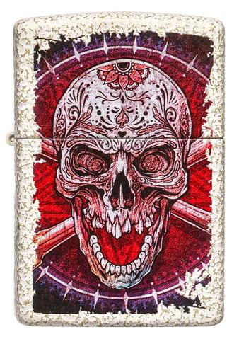 Zippo Lighter - Mercury Glass Skull Design