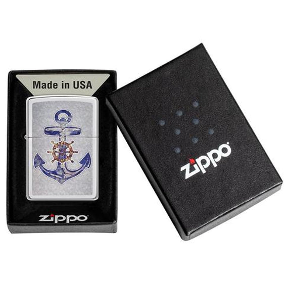 Zippo Lighter - Anchor Design