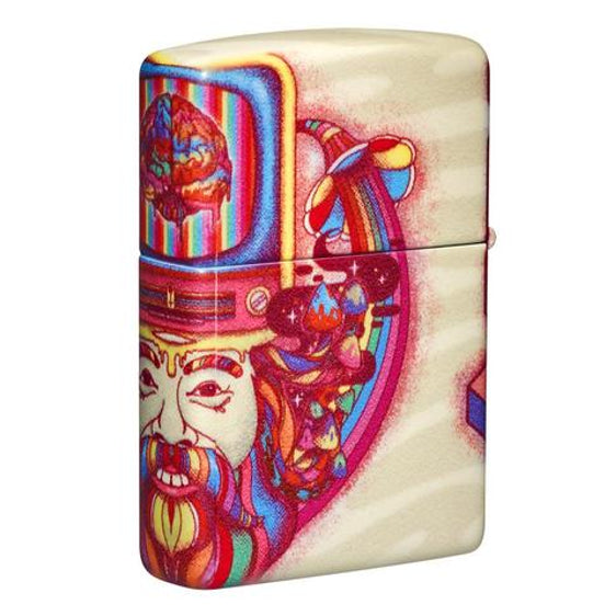 Zippo Lighter - Magic Mushrooms Trippy Design