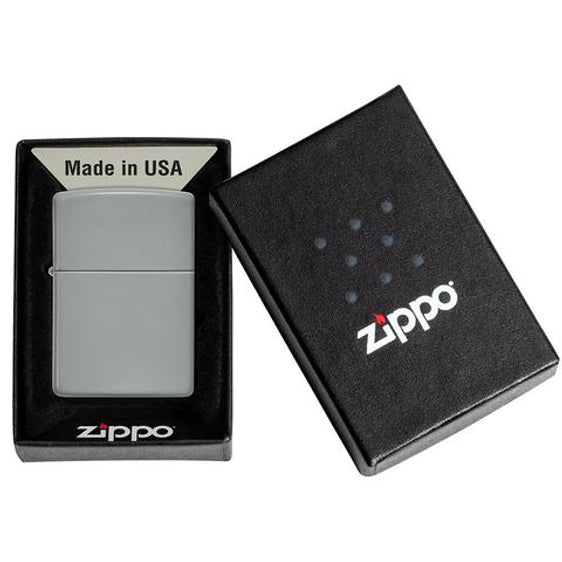 Zippo Lighter - Classic Flat Gray