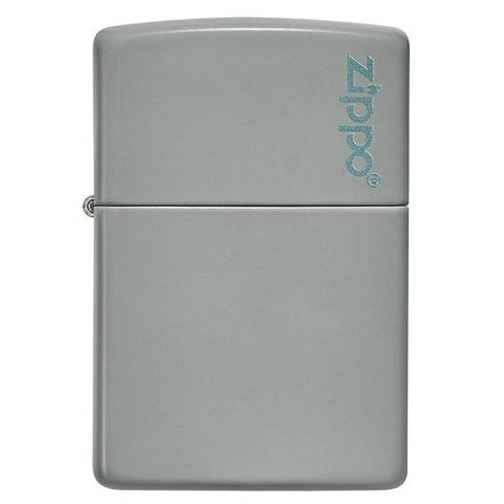Zippo Lighter - Classic Flat Gray w/ Zippo Logo