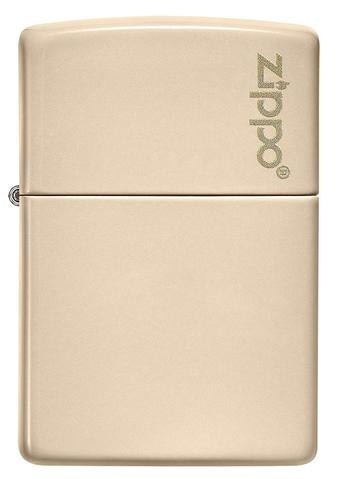 Zippo Lighter - Classic Flat Sand Zippo Logo