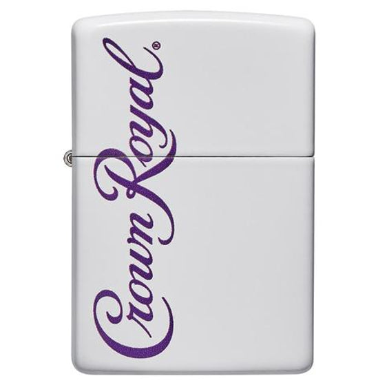 Zippo Lighter - Crown Royal® White Matte Finish