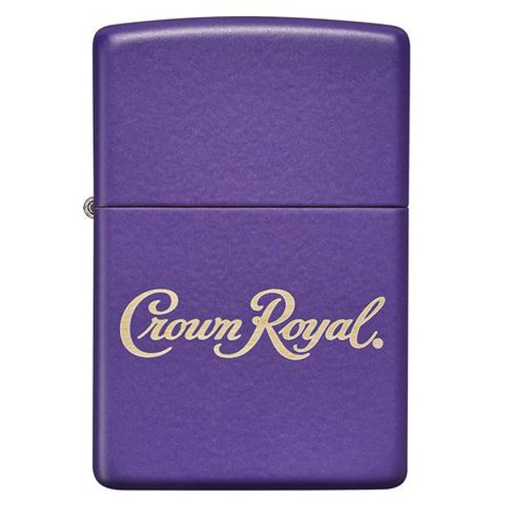 Zippo Lighter - Crown Royal Purple Matte Finish