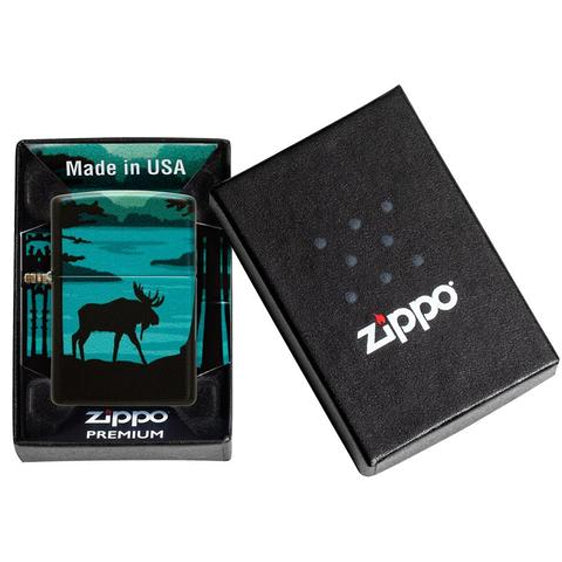 Zippo Lighter - Moose Landscape Design