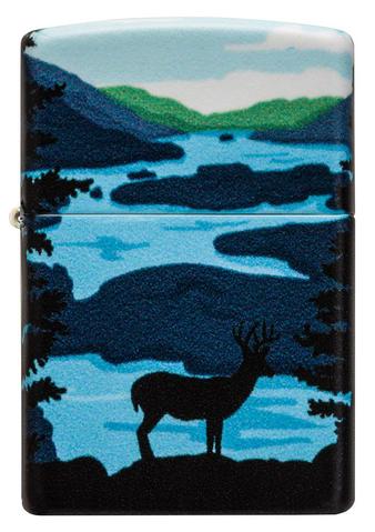 Zippo Lighter - Deer Landscape Design