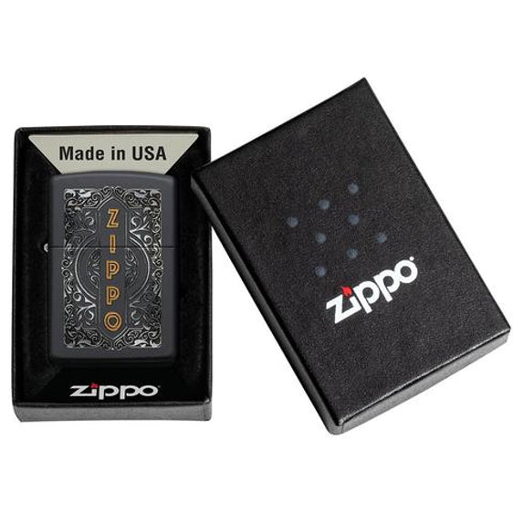 Zippo Lighter - Filigree Vertical Zippo Design