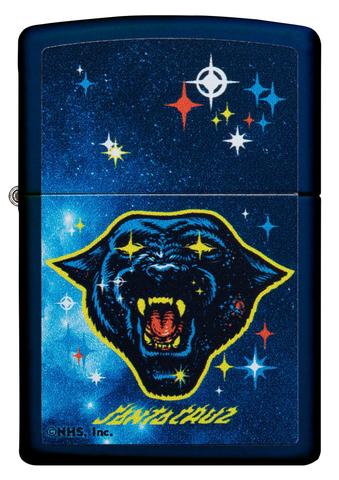 Zippo Lighter - Santa Cruz Starry-Eyed Panther Navy Matte