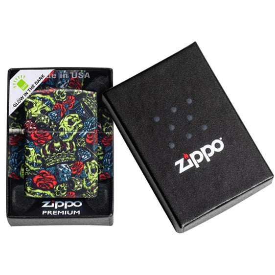 Zippo Lighter - Skull Crown