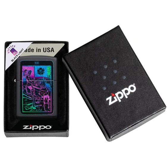 Zippo Lighter - Black Light Tarot Card