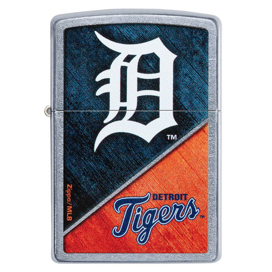 Zippo Lighter - MLB Detroit Tigers Street Chrome